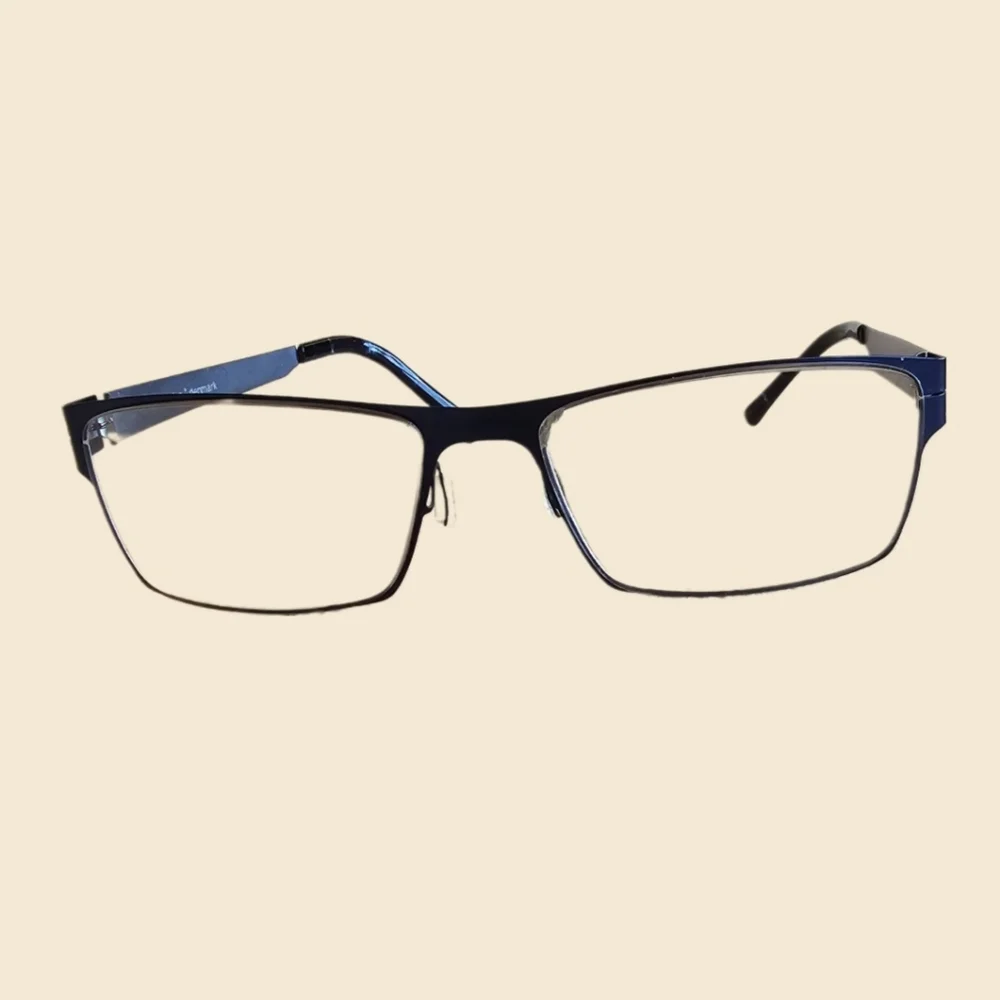 Stunning PRODESIGN DENMARK 6132 Ultralight Blue Glasses Silver Temple 56-18-135